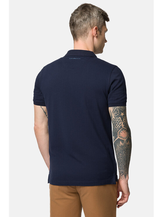 Lancerto Lancerto Polo Blake PO073123000013 Granatowy Regular Fit