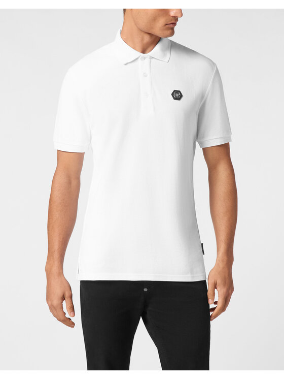 PHILIPP PLEIN PHILIPP PLEIN Polo 21691 Bianco Slim Fit