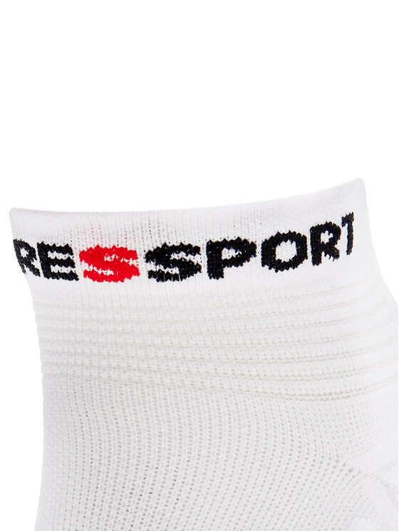 Compressport Compressport Niedrige Unisex Socken Pro Racing Socks V4.0 Run Low XU00047B Weiß