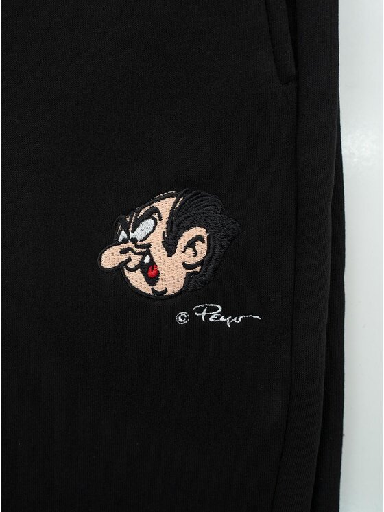 Smerfy Smerfy Spodnie dresowe Spodnie Dresowe Męskie Czarne Smerfy Gargamel XL Czarny Regular Fit