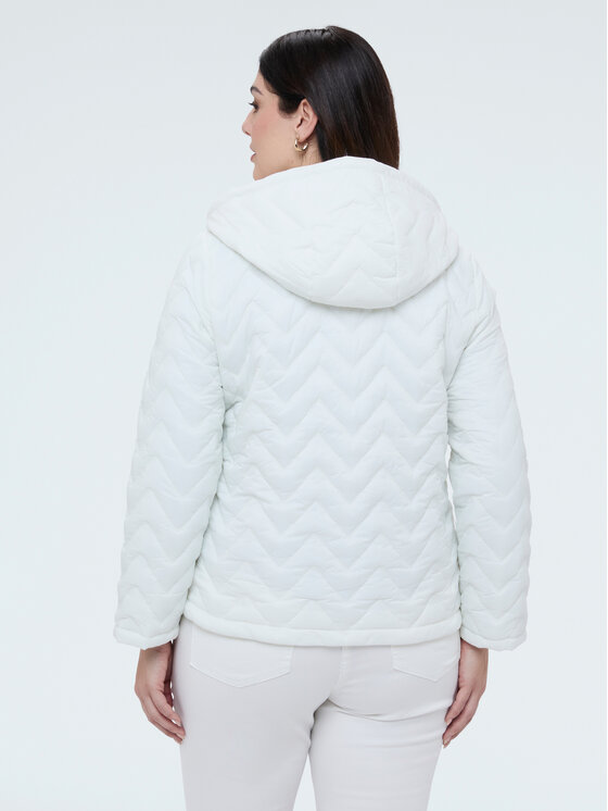 Fiorella Rubino Fiorella Rubino Giubbotto piumino F033T001464N011 Bianco A-Line Fit