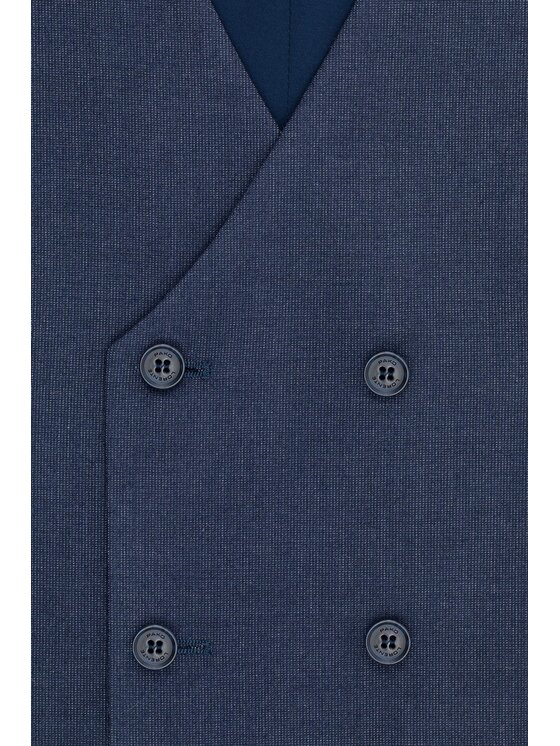 Pako Lorente Pako Lorente Kamizelka garniturowa P25WF-8X-002 Granatowy Slim Fit