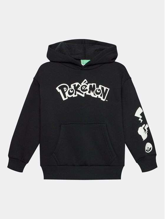 United Colors Of Benetton Bluză POKEMON 3J73C203G Negru Regular Fit