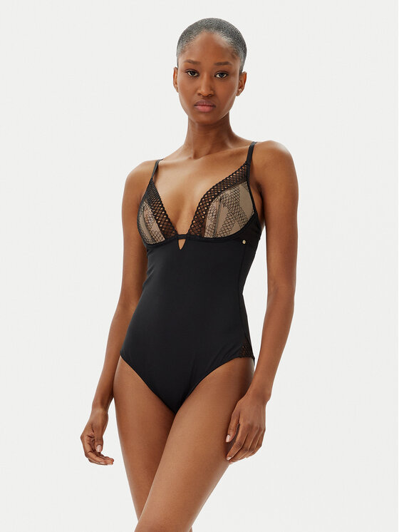 BOSS BOSS Body Eyelet 50540430 Fekete