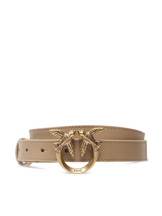 PINKO Pinko Dámsky opasok Love Berry H2 Belt PE 23 PLT01 100143 A0F1 Béžová