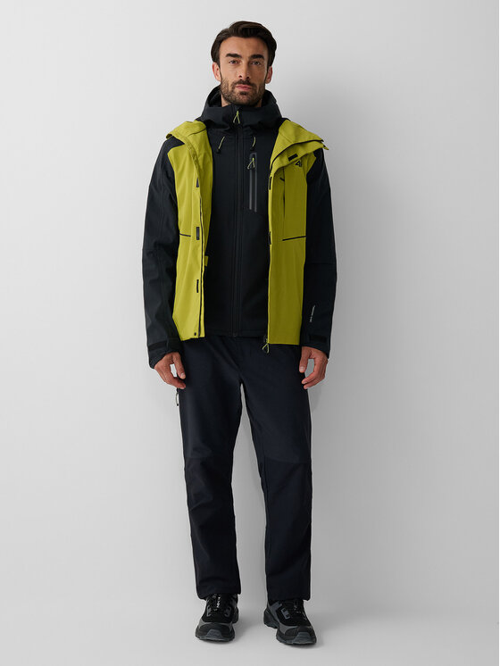 4F 4F Kurtka wielofunkcyjna BETWEEN LAYERS Khaki Regular Fit