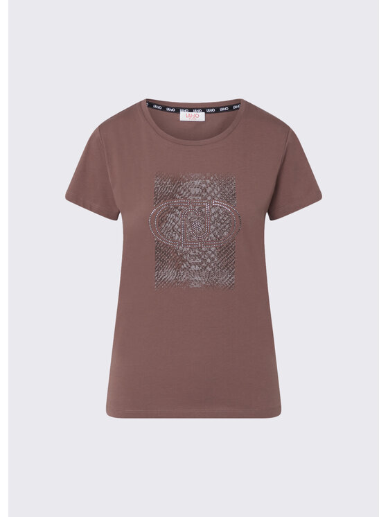 Liu Jo Liu Jo T-Shirt TF6238JS003L9286 Różowy Regular Fit