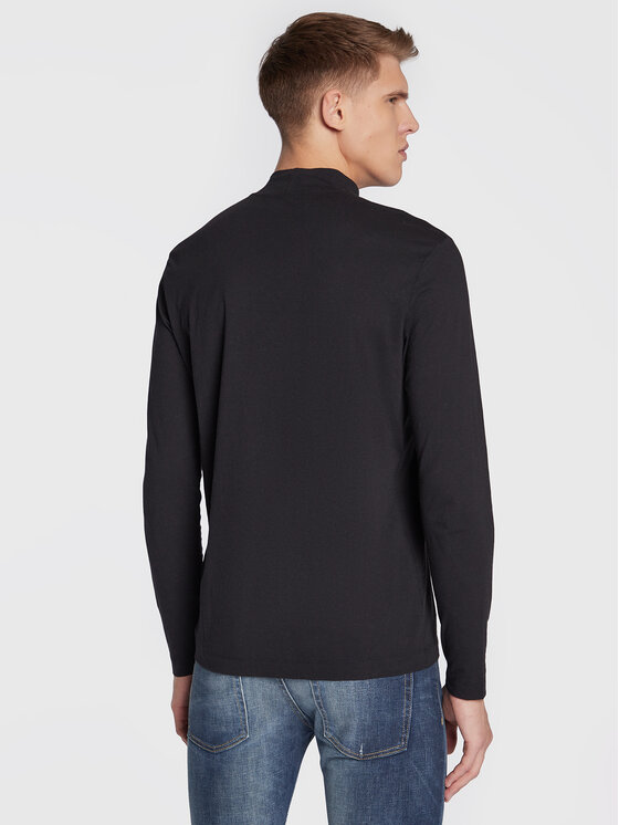 United Colors Of Benetton United Colors Of Benetton Longsleeve 3ZQTU200I Чорний Slim Fit