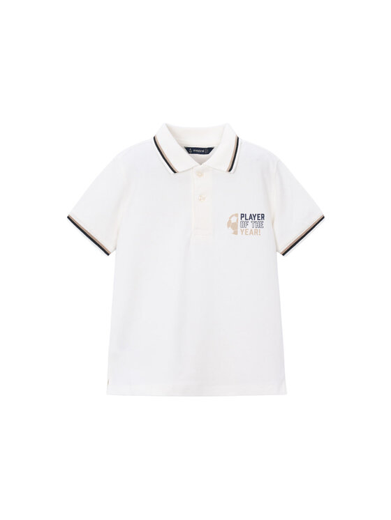 Mayoral Mayoral Tricou polo 3108 Alb Regular Fit