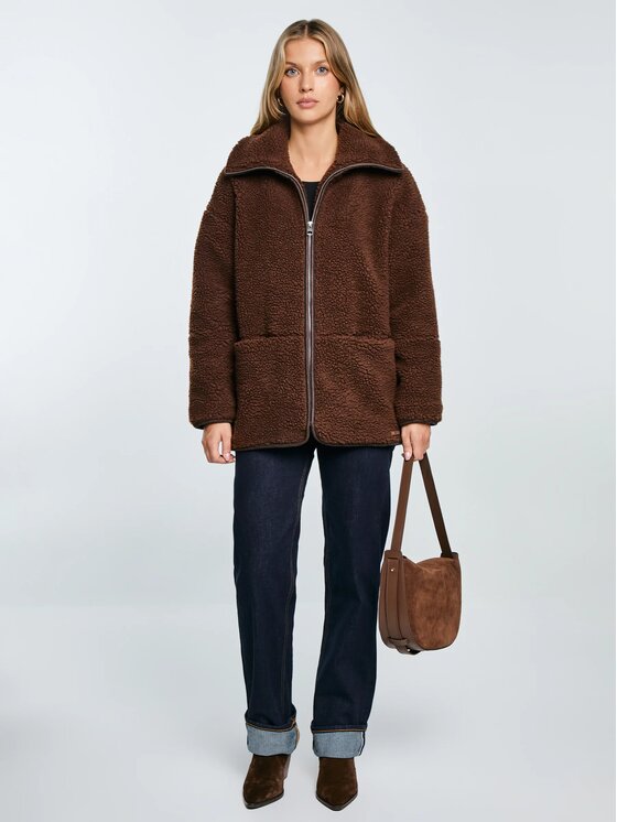 BIG STAR BIG STAR Bluza ANABELA_804_170 Brązowy Comfort Fit