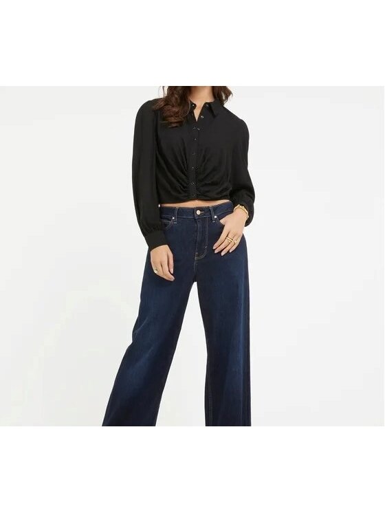 Guess Guess Koszula W3BH76WFR72 JBLK Czarny Regular Fit