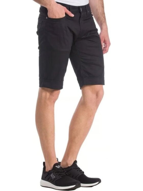 Emporio Armani Emporio Armani Bavlnené šortky 8N1PA6 1NJ7Z Tmavomodrá Regular Fit