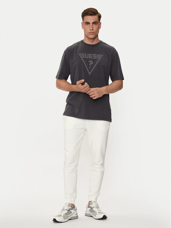 Guess Guess Marškinėliai Alino Z4YI00 I3Z14 Juoda Oversize