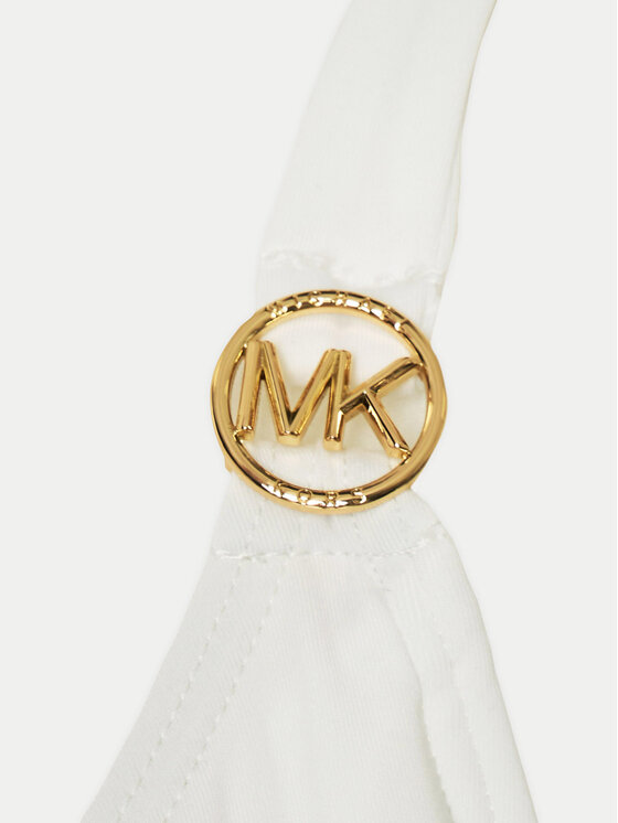MICHAEL Michael Kors MICHAEL Michael Kors Costum de baie Solids Logo MM7M759 Alb