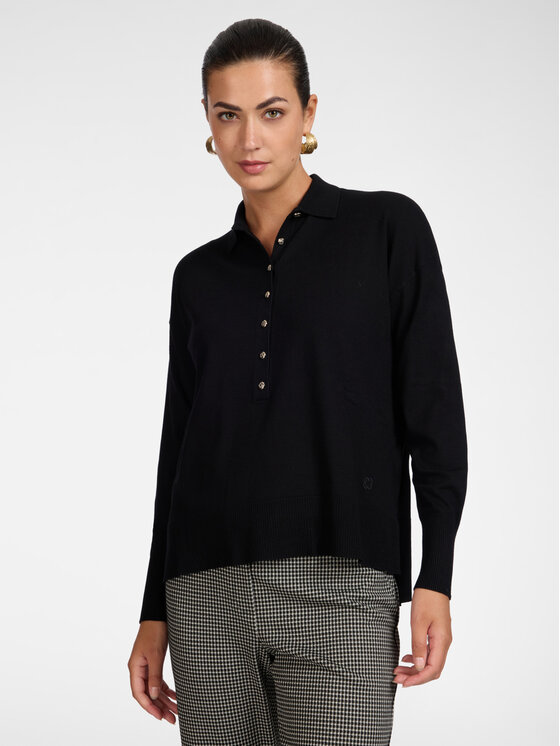 Elena Mirò Elena Mirò Sweter M038Z000799N033 Czarny Regular Fit
