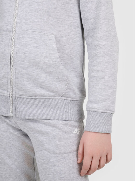 4F 4F Bluza 4FJWMM00TSWSF2773 Szary jasny Active Fit