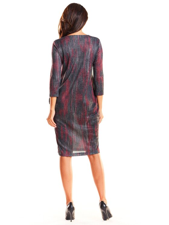 Infinite You Infinite You Sukienka codzienna M189 Czerwony Basic Fit