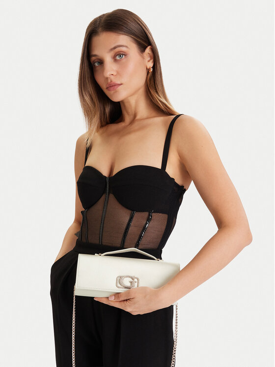 Guess Guess Borsetta Zalina Mini HWSG93 50720 Écru