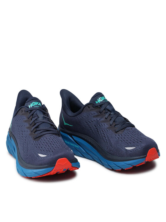 Hoka Hoka Παπούτσια για Τρέξιμο M Clifton 8 Wide 1121374 Σκούρο μπλε