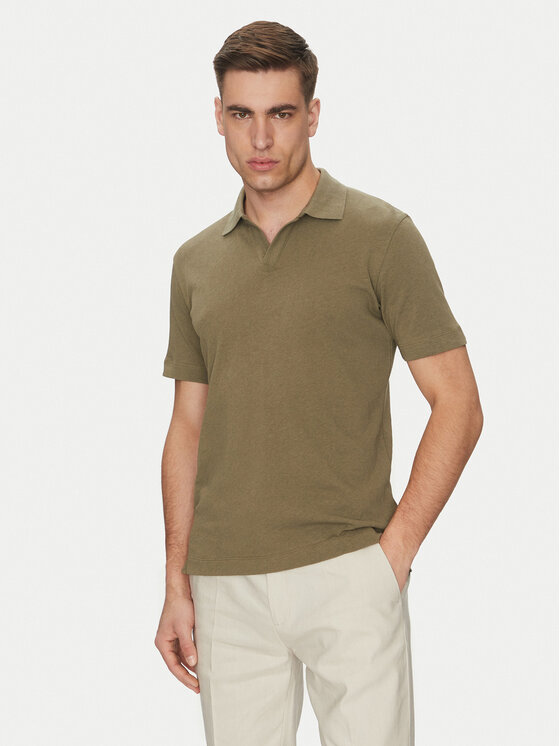Marc O'Polo Marc O'Polo Tricou polo M23 2091 53026 Kaki Regular Fit