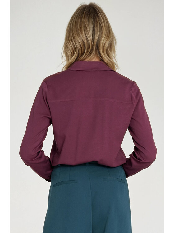 NIFE NIFE Halenka B205 Fialová Regular Fit