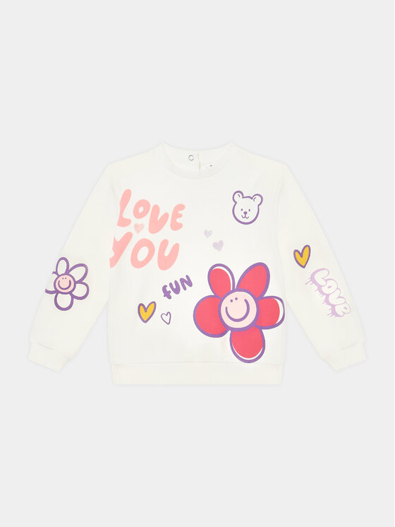 OVS OVS Sweatshirt 1827364 Weiß Regular Fit