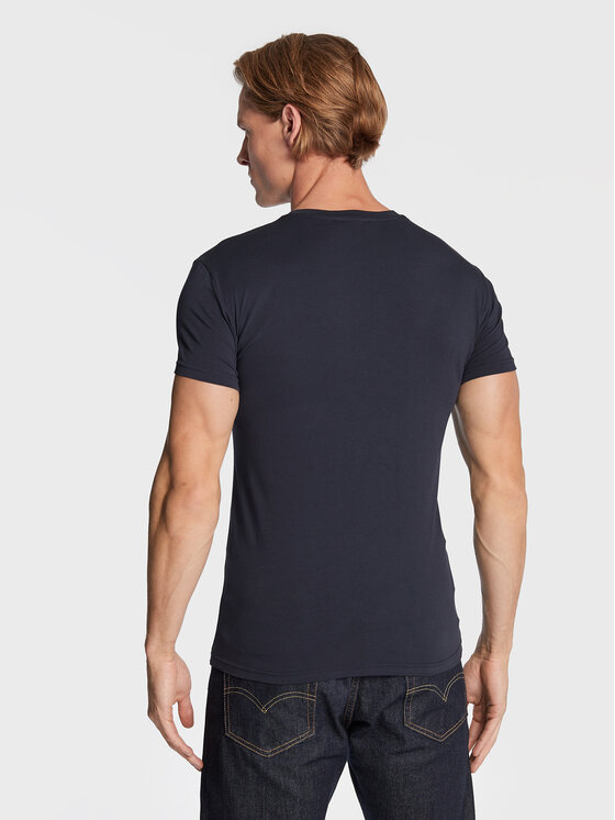 T-shirt 111035 2F729 00135 Blu scuro Slim Fit