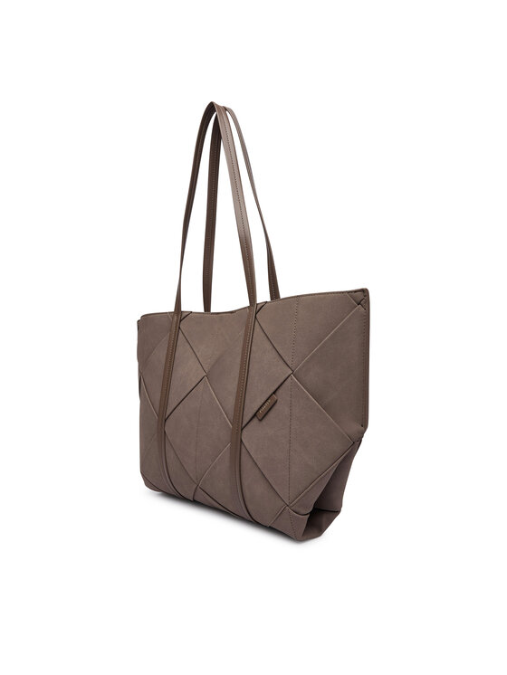 Calvin Klein Calvin Klein Kabelka Woven Sueded Carryall LV04F3695G Hnědá