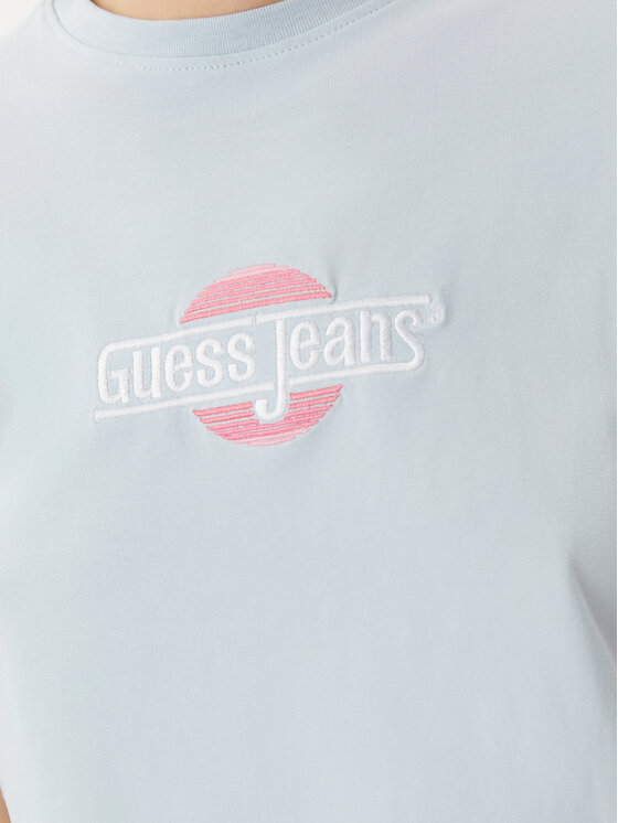 Guess Jeans Guess Jeans T-Shirt W5GI26 J1314 Granatowy Regular Fit