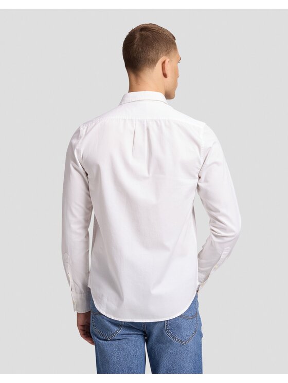 Lee Lee Koszula LS CLEAN SHIRT Biały Regular Fit