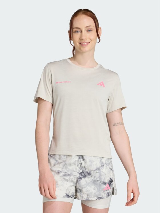 adidas adidas Koszulka techniczna Own The Run Szary Regular Fit