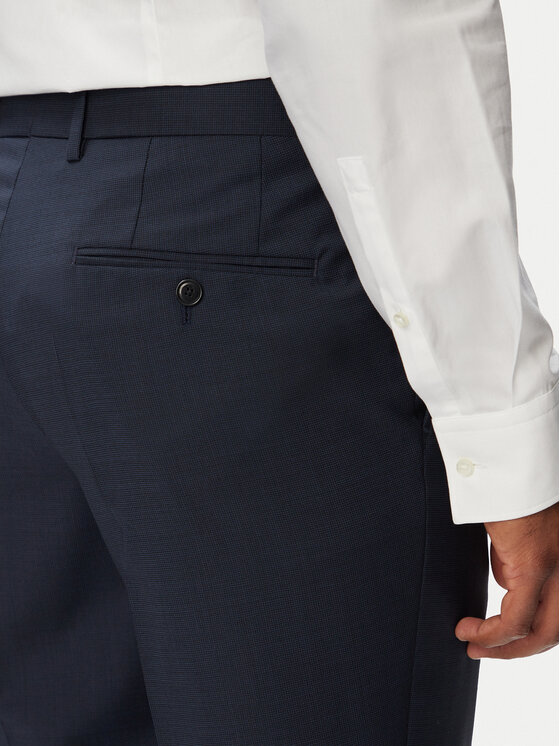 BOSS BOSS Obleka H-Huge 50569798 Mornarsko modra Slim Fit