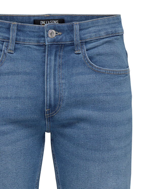 Only & Sons Only & Sons Jeans kratke hlače Weft 22034527 Modra Regular Fit