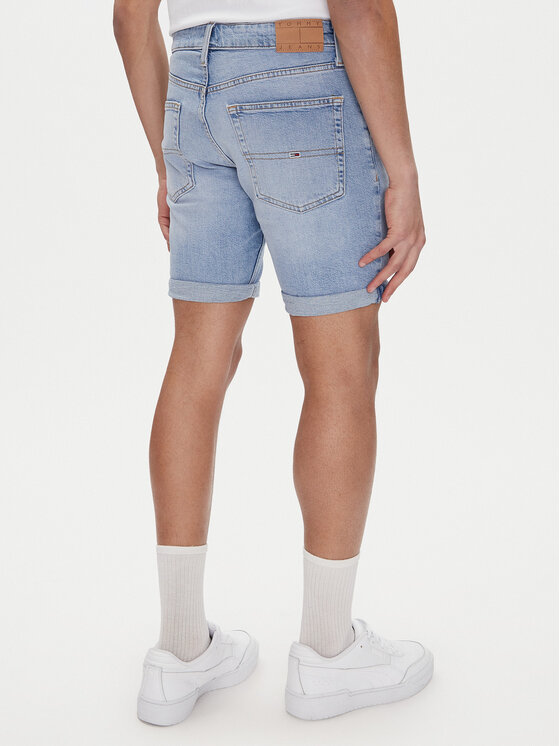 Tommy Jeans Tommy Jeans Džínové šortky Scanton DM0DM20954 Modrá Slim Fit