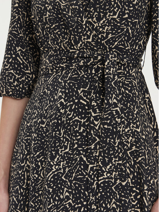 Morgan Morgan Kleid für den Alltag 232-RIBOX.F Schwarz Regular Fit