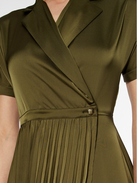 Liu Jo Liu Jo Rochie tip cămașă WA3462 T3481 Verde Regular Fit