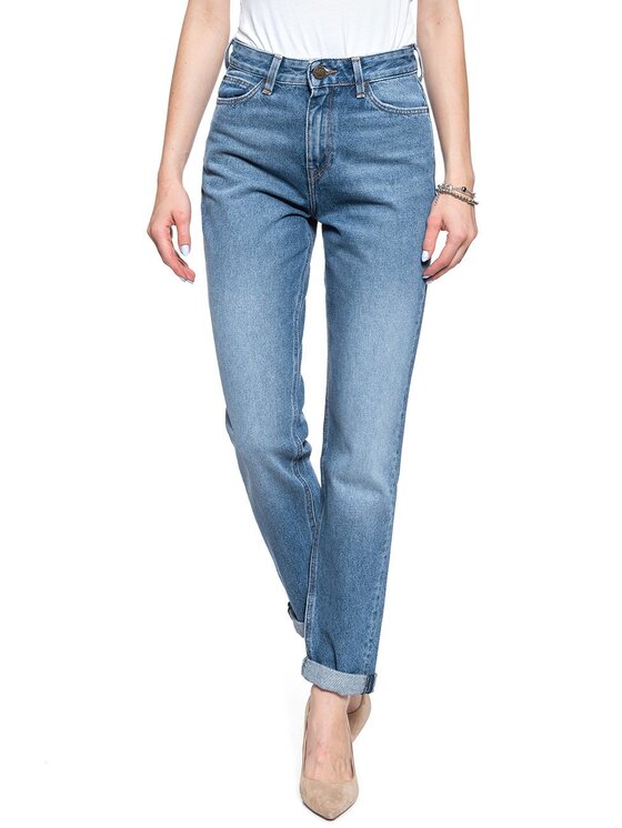 Lee Lee Jeans MOM STRAIGHT Blu Regular Fit