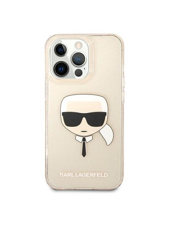 KARL LAGERFELD KARL LAGERFELD Etui na telefon Head Glitter Złoty