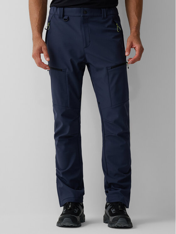 4F 4F Spodnie przeciwdeszczowe BETWEEN LAYERS Granatowy Regular Fit