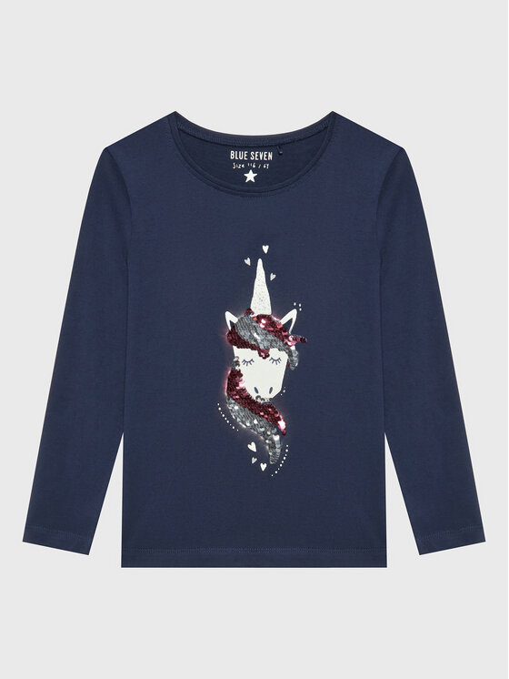 Blue Seven Blue Seven Bluza 750703 Mornarsko modra Regular Fit