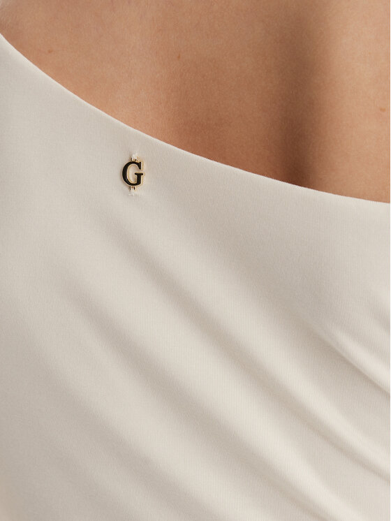 Guess Guess Bluza W6RP02 KC1J2 Écru Regular Fit