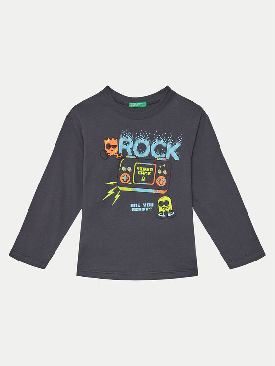 United Colors Of Benetton United Colors Of Benetton Блуза 3ATNG10G7 Сив Regular Fit