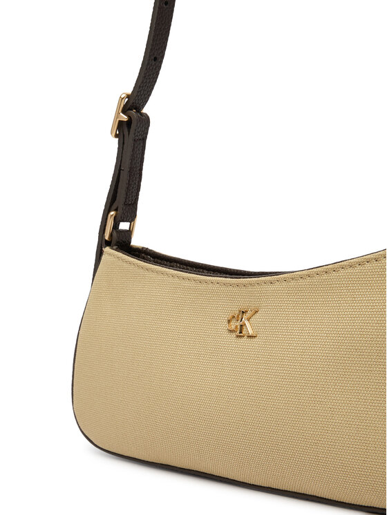 Calvin Klein Calvin Klein Kabelka Ck Canvas Small Shoulder Bag LV04F3347G Béžová