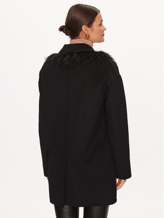 TWINSET TWINSET Wollmantel 232TP2011 Schwarz Regular Fit