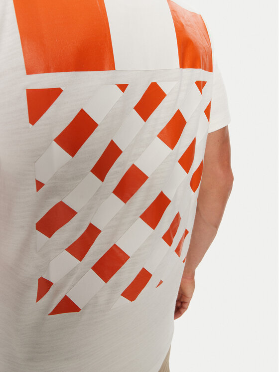 Off-White Off-White Тишърт OMAA002G190010170188 Бял Regular Fit
