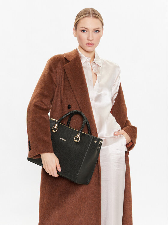 Liu Jo Liu Jo Torebka M Satchel Double AXX010 E0087 Czarny