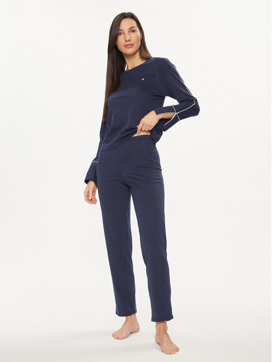 United Colors Of Benetton United Colors Of Benetton Pidžama 3Y5E3P02P Tumši zils Relaxed Fit