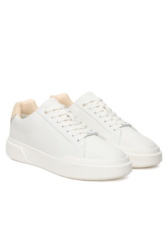 Calvin Klein Calvin Klein Snīkeri Chunky Cupsole Laceup Clean Lth HM0HM02239 Balts
