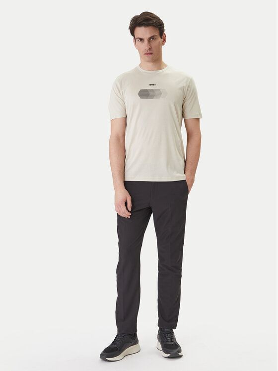 BOSS BOSS T-Shirt TS_Unity 50554557 Beżowy Regular Fit
