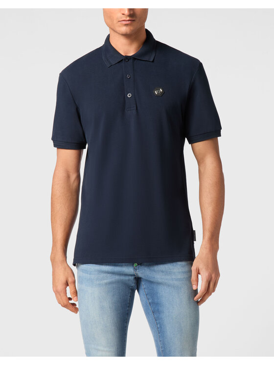 PHILIPP PLEIN PHILIPP PLEIN Polokošeľa 21691 Modrá Slim Fit